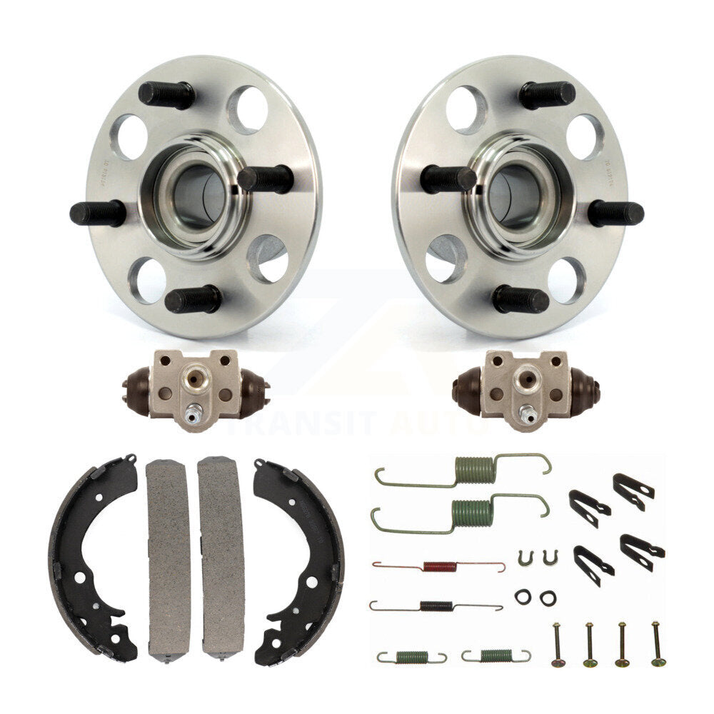 Wheel Cylinders & Drum Shoes Hardware Hub Bearing Rear Kit (6Pc) For Honda Civic