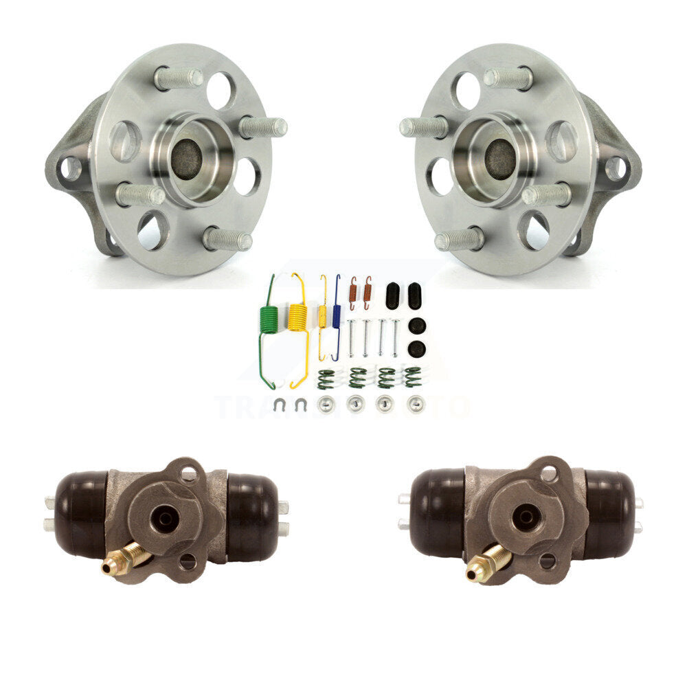 Wheel Cylinders Hardware Hub Bearing Rear Kit For 2006-2007 Toyota Yaris Non-ABS