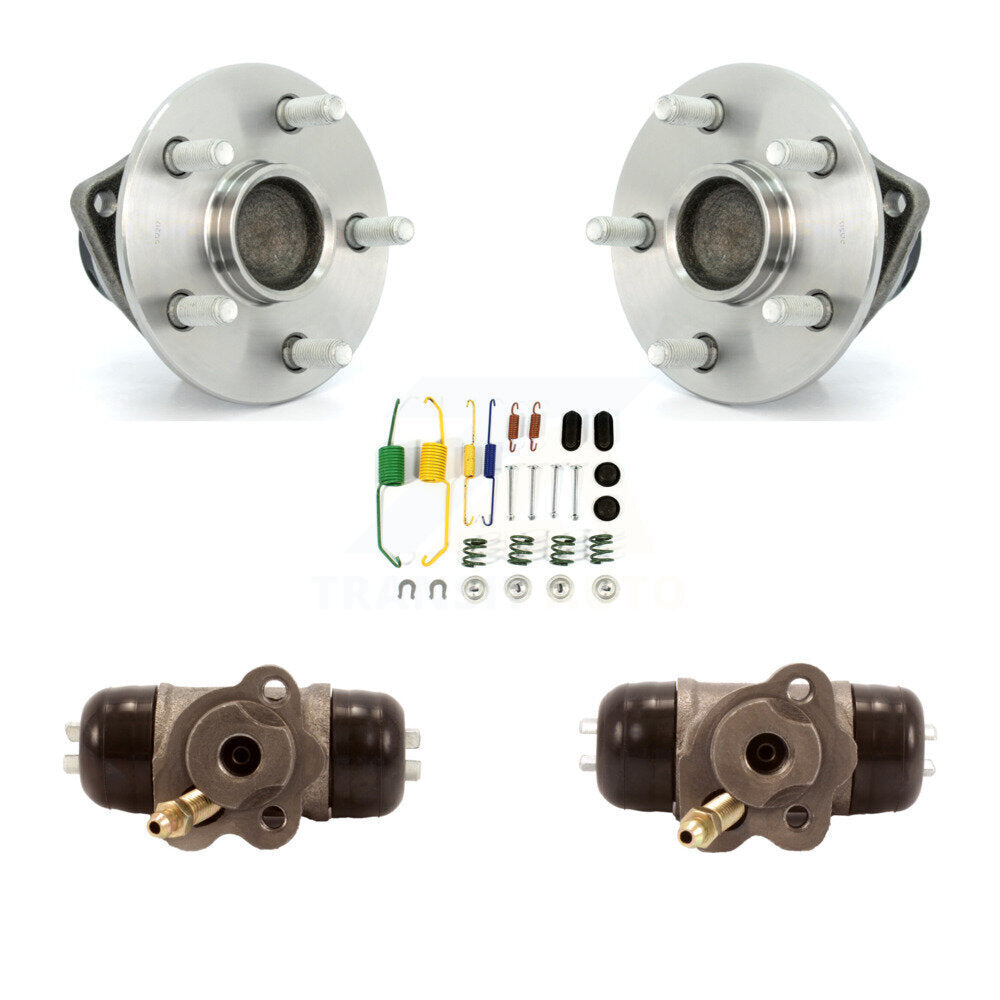 Wheel Cylinders And Hardware Hub Bearing Rear Kit For 2008-2009 Toyota Prius