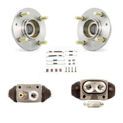 Wheel Cylinders Hardware Hub Bearing Rear Kit For 05 Hyundai Elantra 4-Wheel ABS