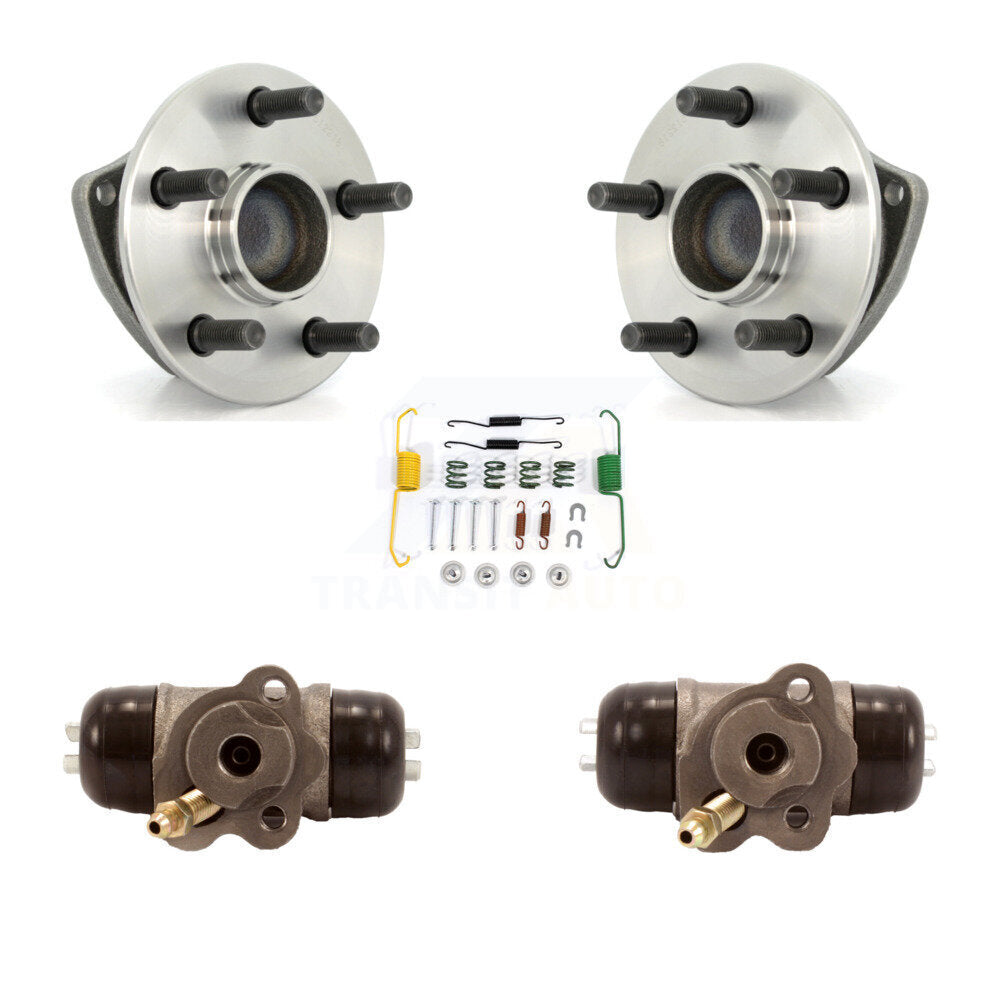 Wheel Cylinders & Hardware Hub Bearing Rear Kit For 03-05 Toyota Celica Non-ABS