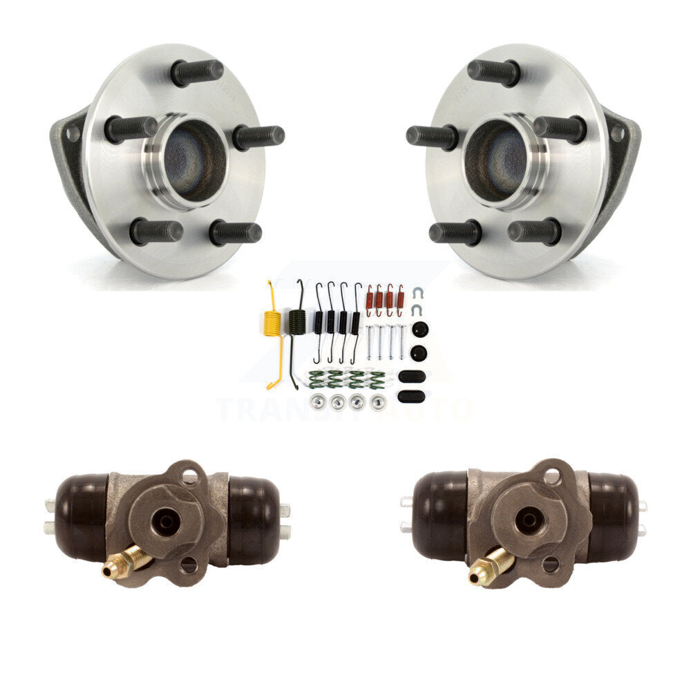 Wheel Cylinders & Hardware Hub Bearing Rear Kit For 03-07 Toyota Corolla Non-ABS