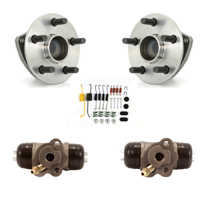 Wheel Cylinders & Hardware Hub Bearing Rear Kit For 03-07 Toyota Corolla Non-ABS
