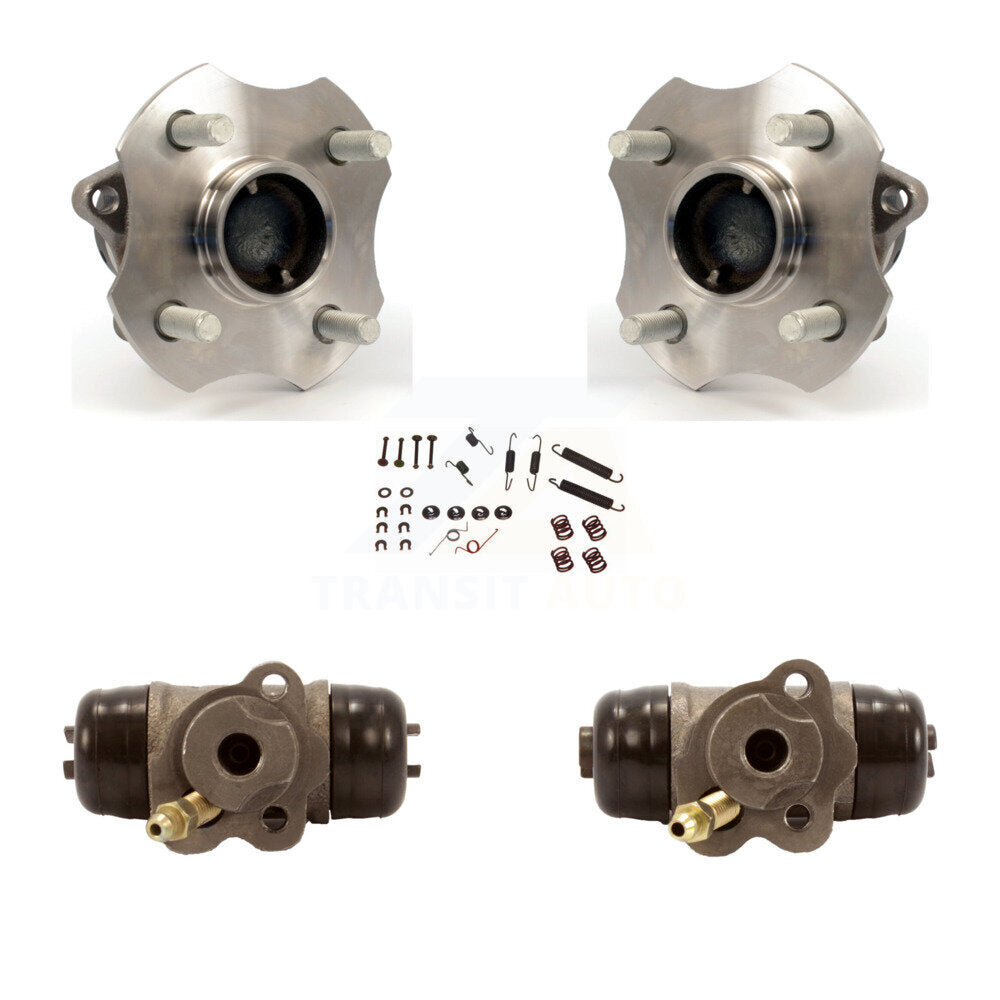 Wheel Cylinders Hardware Hub Bearing Rear Kit For 00-05 Toyota Echo 4-Wheel ABS