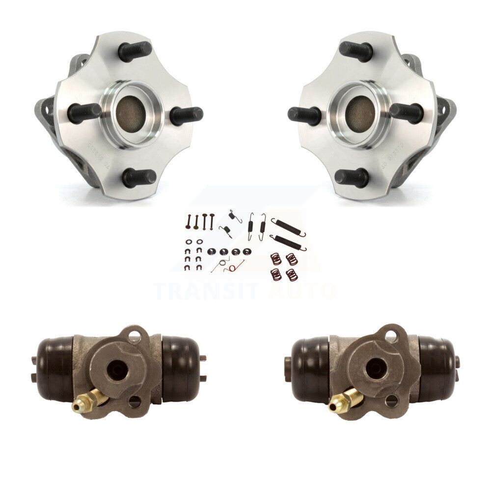 Wheel Cylinders Hardware Hub Bearing Rear Kit For 2000-2005 Toyota Echo Non-ABS