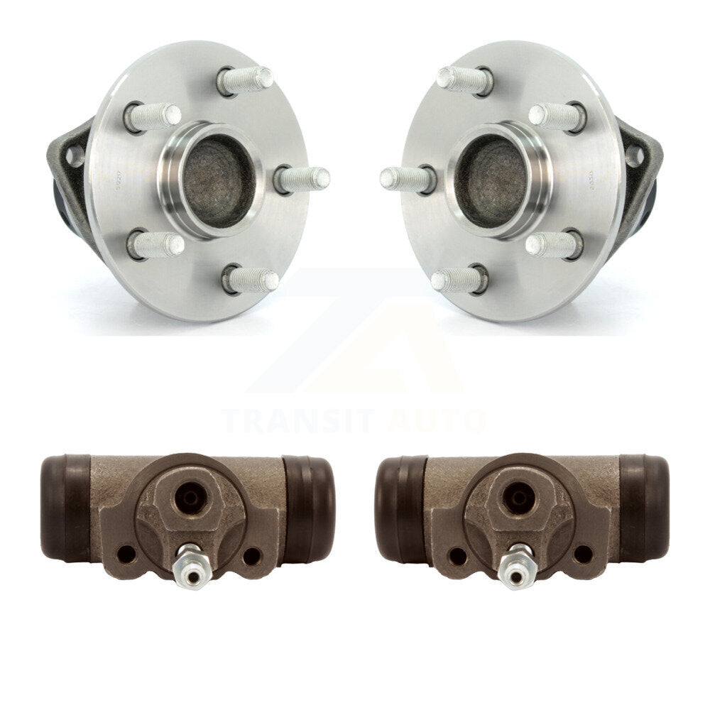 Wheel Cylinders And Hub Bearing Assembly Rear Kit For Toyota Matrix Pontiac Vibe