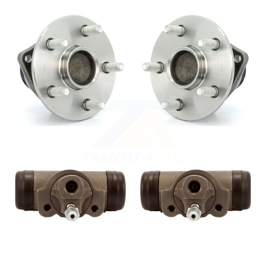 Wheel Cylinders And Hub Bearing Assembly Rear Kit For Toyota Matrix Pontiac Vibe