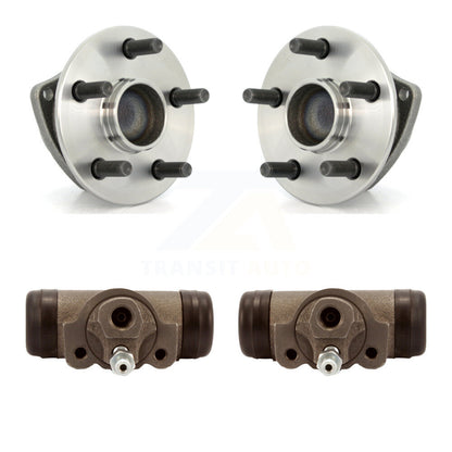 Wheel Cylinders And Hub Bearing Assembly Rear Kit For Toyota Matrix Pontiac Vibe