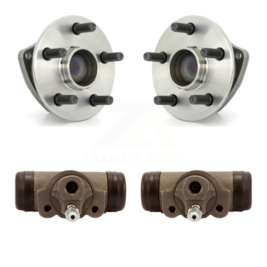 Wheel Cylinders And Hub Bearing Assembly Rear Kit For Toyota Matrix Pontiac Vibe