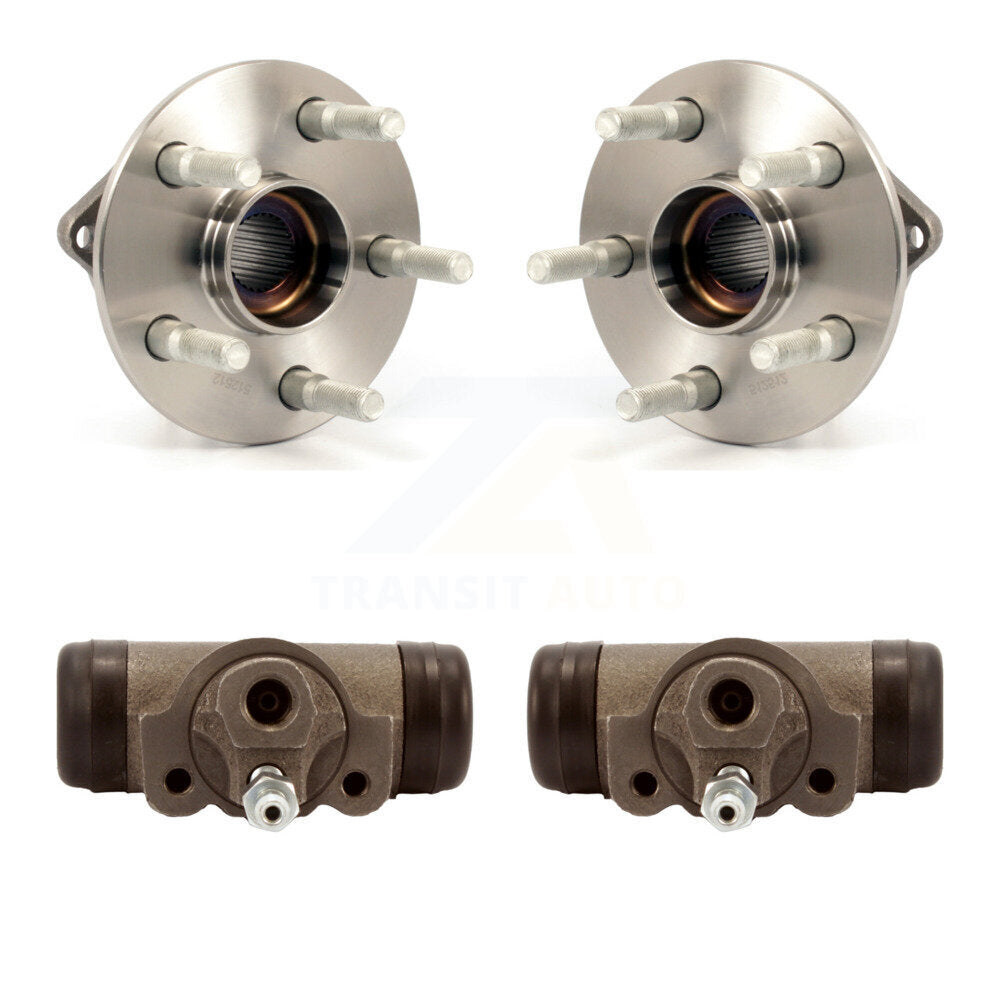 Wheel Cylinders And Hub Bearing Assembly Rear Kit For Toyota Matrix Pontiac Vibe