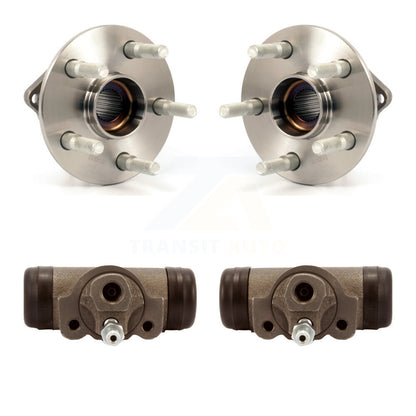 Wheel Cylinders And Hub Bearing Assembly Rear Kit For Toyota Matrix Pontiac Vibe