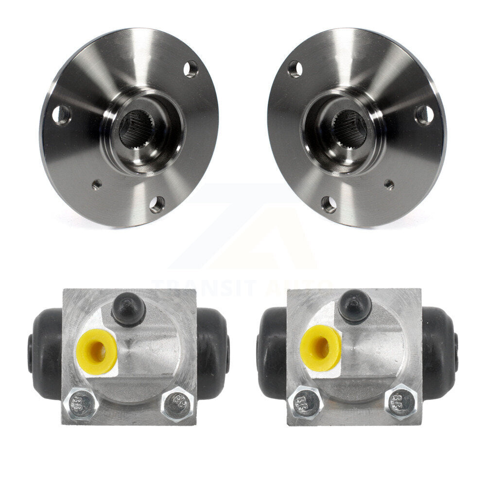 Wheel Cylinders And Hub Bearing Assembly Rear Kit For 2008-2016 Smart Fortwo