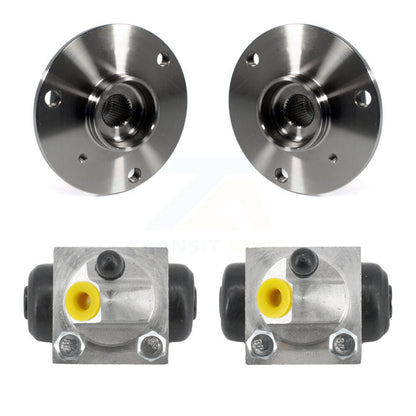 Wheel Cylinders And Hub Bearing Assembly Rear Kit For 2008-2016 Smart Fortwo