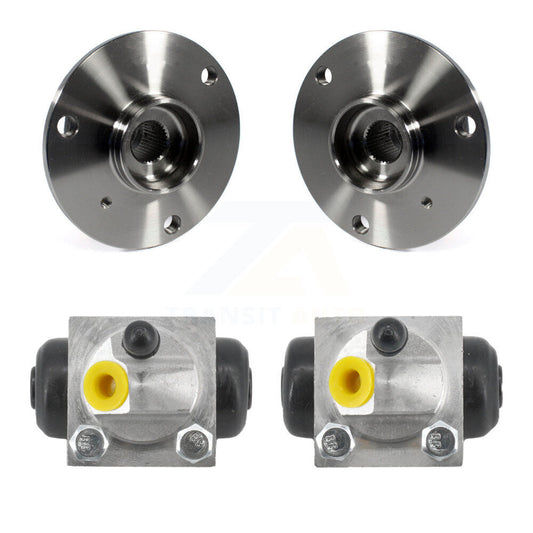 Wheel Cylinders And Hub Bearing Assembly Rear Kit For 2008-2016 Smart Fortwo