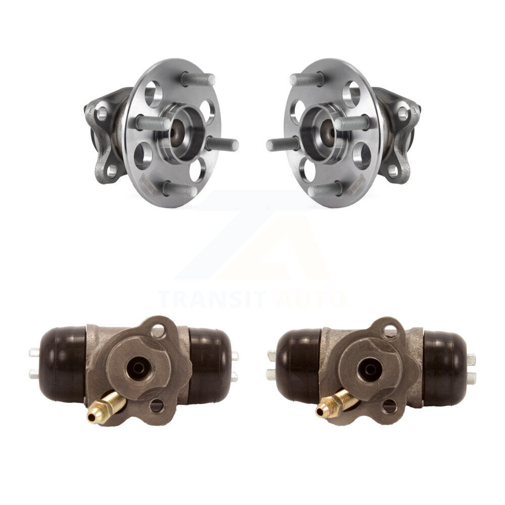 Wheel Cylinders And Hub Bearing Rear Kit For 2015-2018 Toyota Yaris L LE