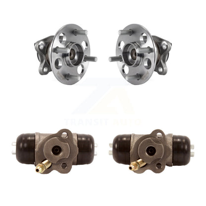 Wheel Cylinders And Hub Bearing Rear Kit For 2015-2018 Toyota Yaris L LE