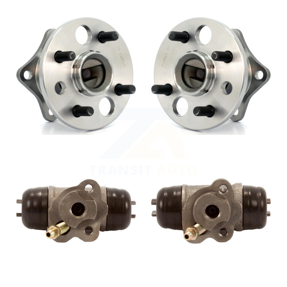 Wheel Cylinders And Hub Bearing Rear Kit For Toyota Corolla Prizm Chevrolet Geo