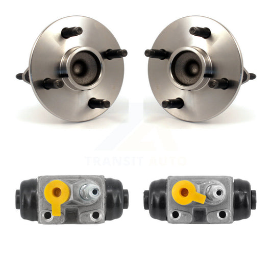 Wheel Cylinders And Hub Bearing Rear Kit For Chevrolet Cobalt Pontiac G5 Non-ABS