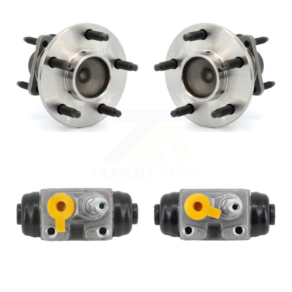 Wheel Cylinders And Hub Bearing Rear Kit For Chevrolet Cobalt Pontiac G5 HHR