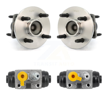 Wheel Cylinders Hub Bearing Rear Kit For Chevrolet Cobalt Pontiac G5 4-Wheel ABS