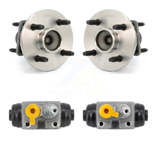 Wheel Cylinders Hub Bearing Rear Kit For Chevrolet Cobalt Pontiac G5 4-Wheel ABS