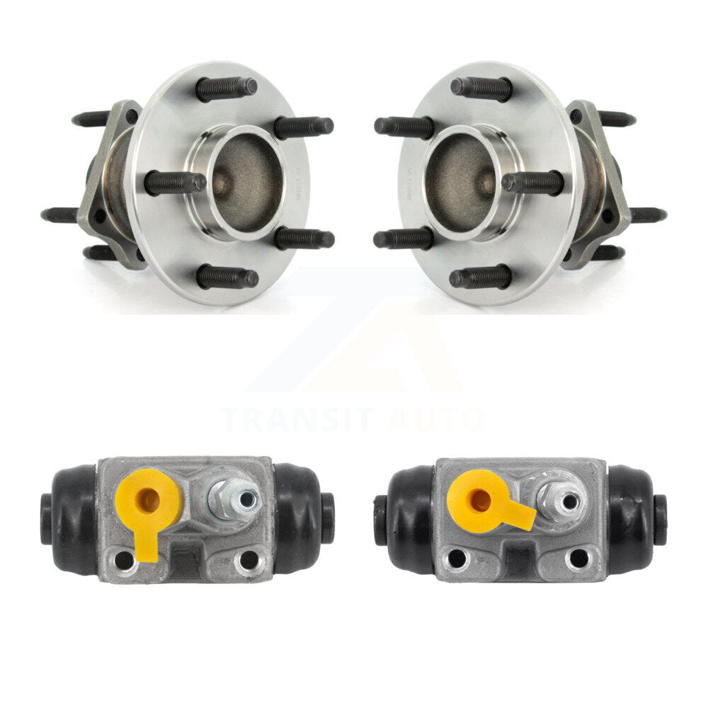 Wheel Cylinders And Hub Bearing Assembly Rear Kit For Chevrolet Cobalt HHR