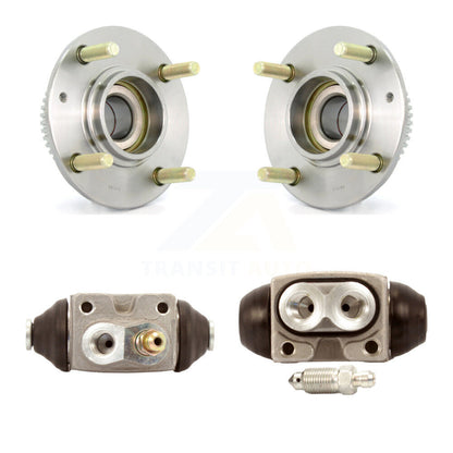 Wheel Cylinders And Hub Bearing Assembly Rear Kit For Kia Spectra Spectra5