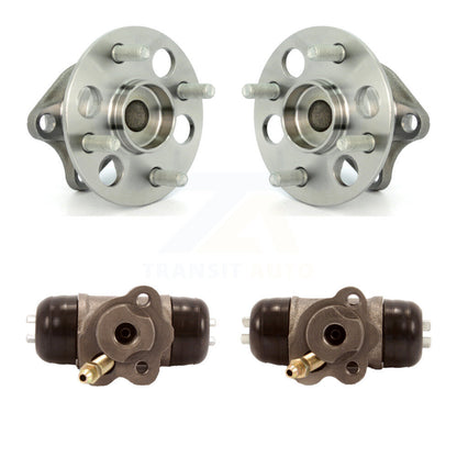 Wheel Cylinders And Hub Bearing Rear Kit For 2006-2007 Toyota Yaris Non-ABS