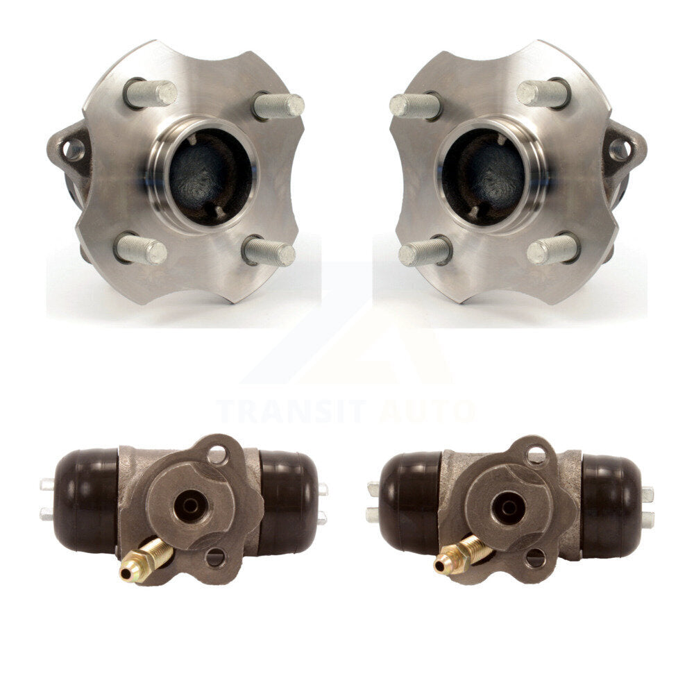 Wheel Cylinders And Hub Bearing Assembly Rear Kit For 2004-2006 Scion xB