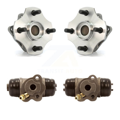 Wheel Cylinders And Hub Bearing Rear Kit For 2000-2005 Toyota Echo Non-ABS