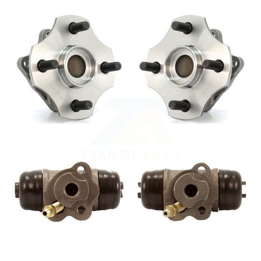 Wheel Cylinders And Hub Bearing Rear Kit For 2000-2005 Toyota Echo Non-ABS