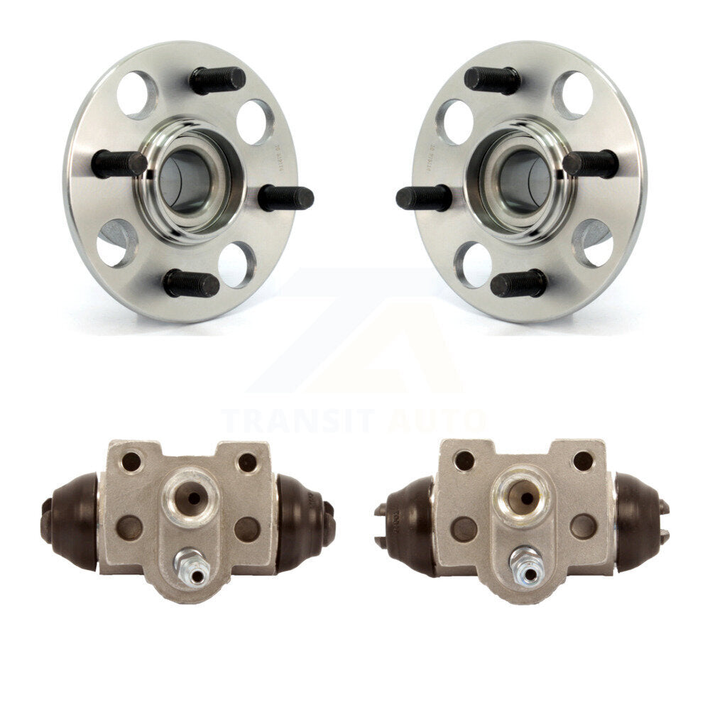 Wheel Cylinders And Hub Bearing Assembly Rear Kit For Honda Civic
