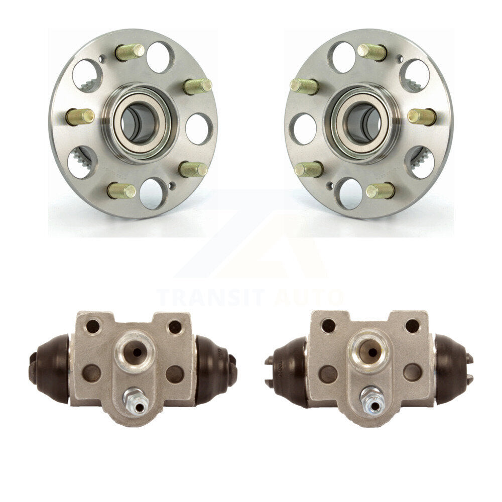 Wheel Cylinders And Hub Bearing Assembly Rear Kit For Honda Civic