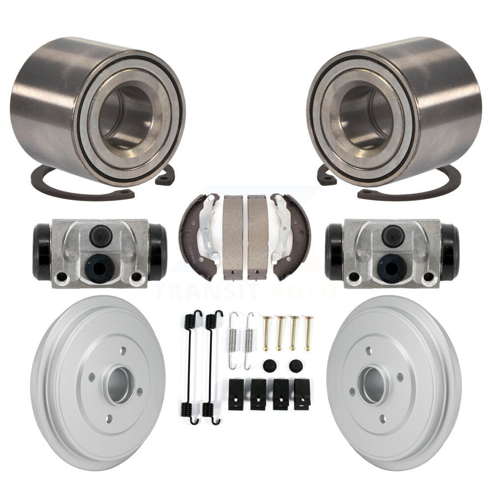 Wheel Cylinders And Coated Drum Shoes Hardware Bearing Rear Kit (8Pc) For Nissan