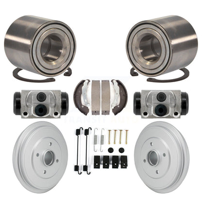 Wheel Cylinders And Coated Drum Shoes Hardware Bearing Rear Kit (8Pc) For Nissan