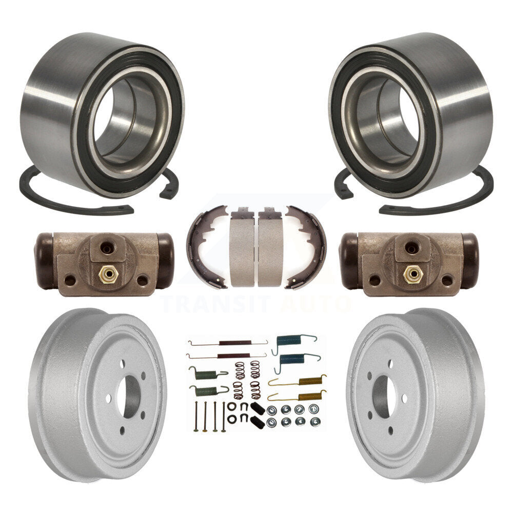 Wheel Cylinders & Coated Drum Shoes Hardware Bearing Rear Kit For Ford Ranger EV