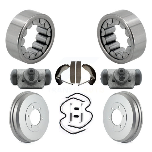Wheel Cylinders Coated Drum Shoes Hardware Bearing Rear Kit (8Pc) For Chevrolet