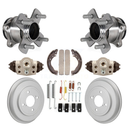 Wheel Cylinders & Coated Drum Shoes Hardware Hub Bearing Rear Kit For Honda Fit