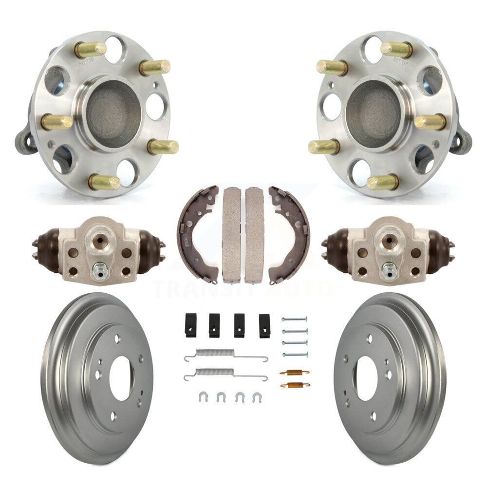 Wheel Cylinders Coated Drum Shoes Hardware Hub Bearing Rear Kit For Honda Civic