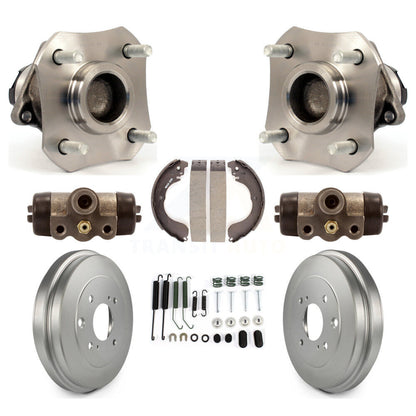 Wheel Cylinders Coated Drum Shoes Hardware Hub Bearing Rear Kit For Nissan Versa