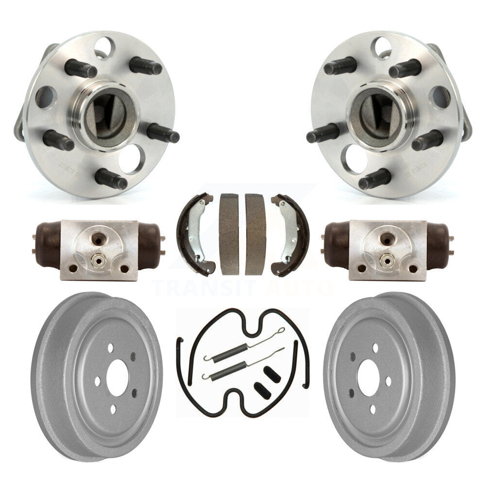 Wheel Cylinders And Coated Drum Shoes Hardware Hub Bearing Rear Kit For Pontiac