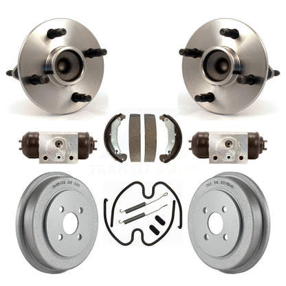 Wheel Cylinders Coated Drum Shoes Hardware Hub Bearing Rear Kit (8Pc) For Cobalt