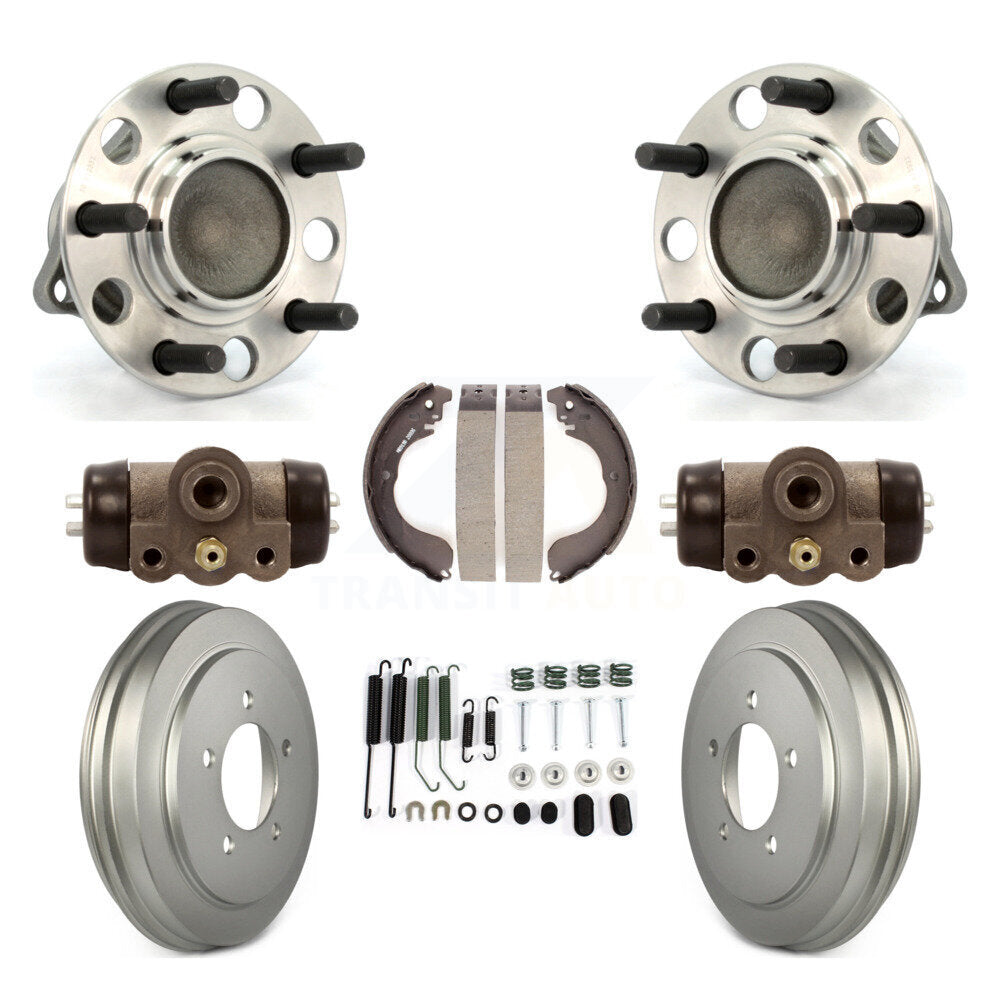 Wheel Cylinders & Coated Drum Shoes Hardware Hub Bearing Rear Kit (8Pc) For Jeep