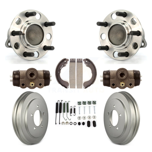 Wheel Cylinders & Coated Drum Shoes Hardware Hub Bearing Rear Kit (8Pc) For Jeep