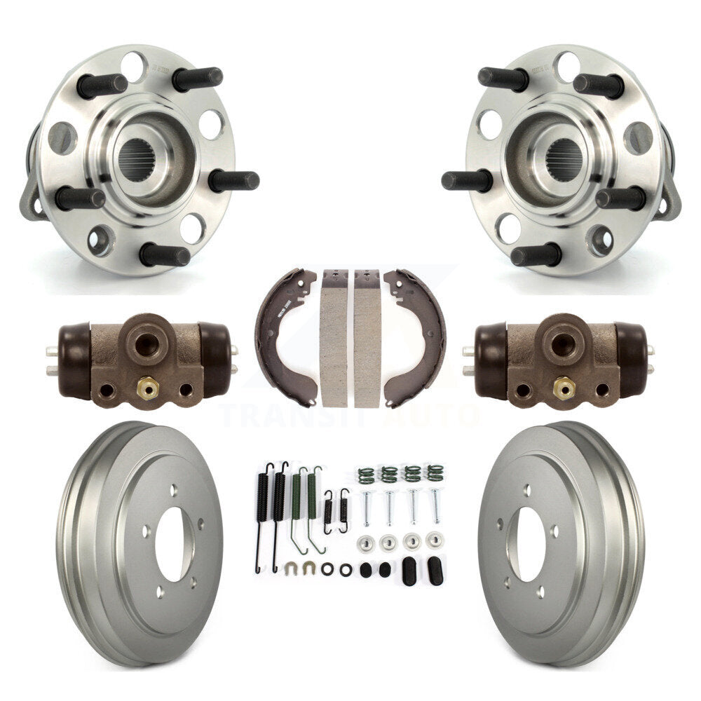 Wheel Cylinders & Coated Drum Shoes Hardware Hub Bearing Rear Kit (8Pc) For Jeep