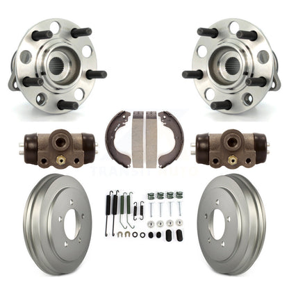 Wheel Cylinders & Coated Drum Shoes Hardware Hub Bearing Rear Kit (8Pc) For Jeep