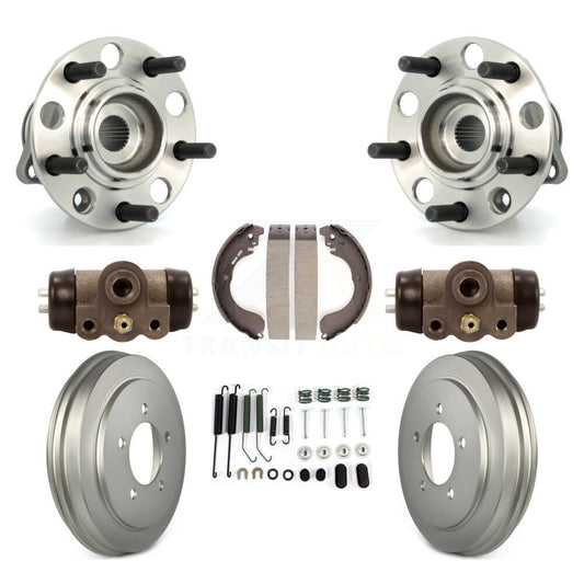 Wheel Cylinders & Coated Drum Shoes Hardware Hub Bearing Rear Kit (8Pc) For Jeep