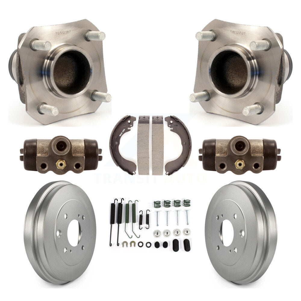Wheel Cylinders Coated Drum Shoes Hardware Hub Bearing Rear Kit For Nissan Versa