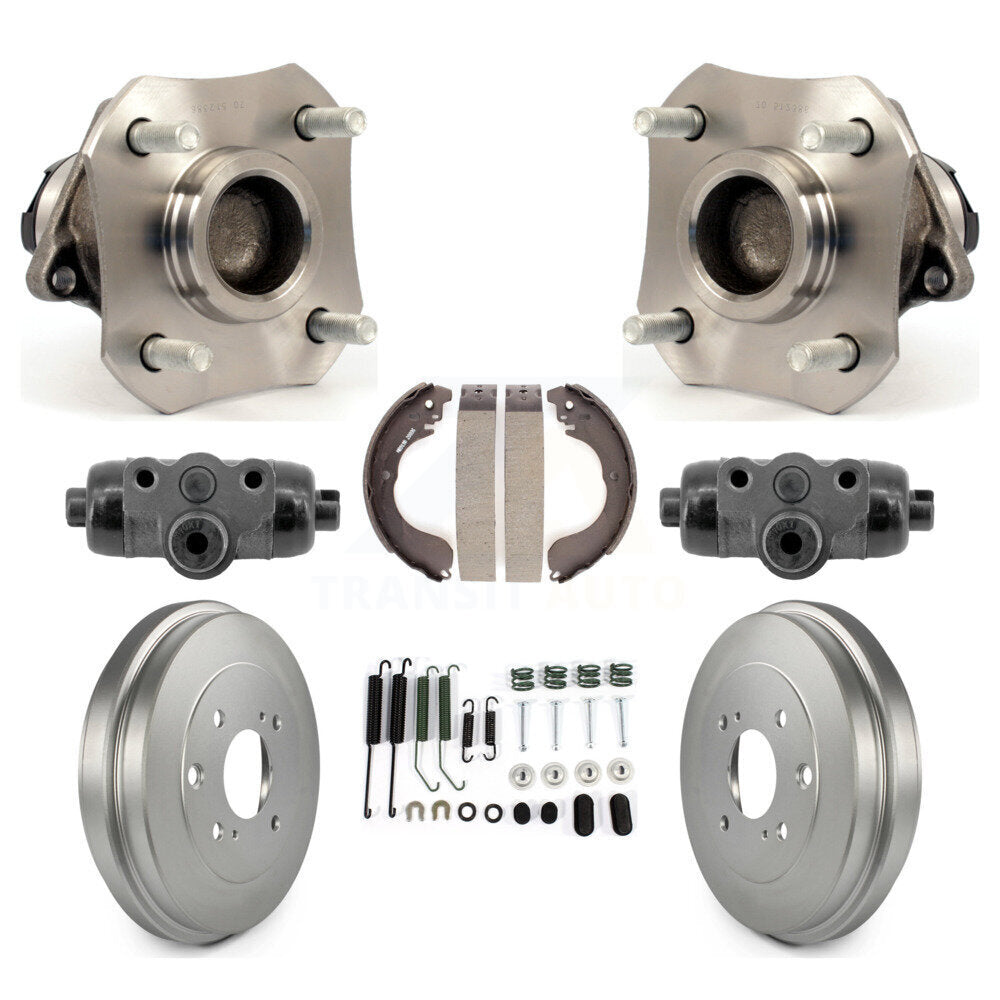 Wheel Cylinders Coated Drum Shoes Hardware Hub Bearing Rear Kit For Nissan Versa