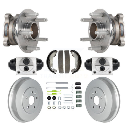 Wheel Cylinders Coated Drum Shoes Hardware Hub Bearing Rear Kit (8Pc) For Cruze